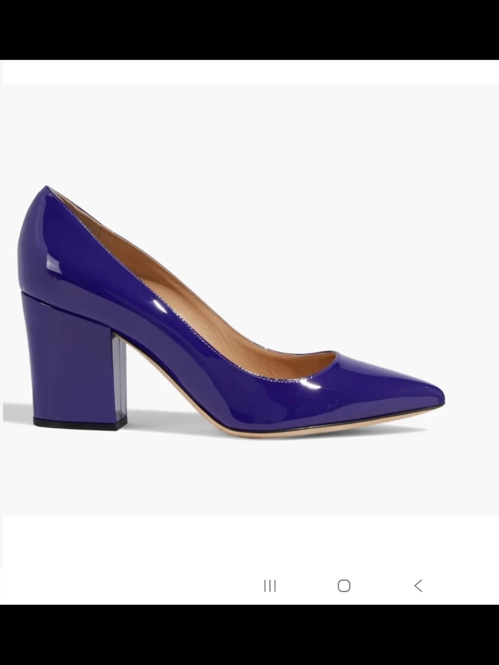 SERGIO ROSSI Patent-leather pumps PURPLE IRIS SIZE EU 37 NWB